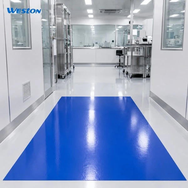 Cleanroom Sticky Mat on the ground