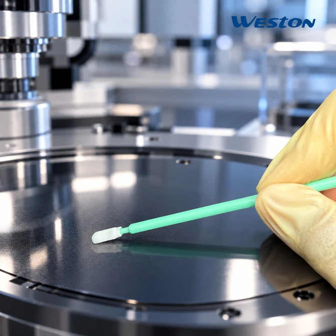 microfiber cleanroom swabs cleaning delicate panel